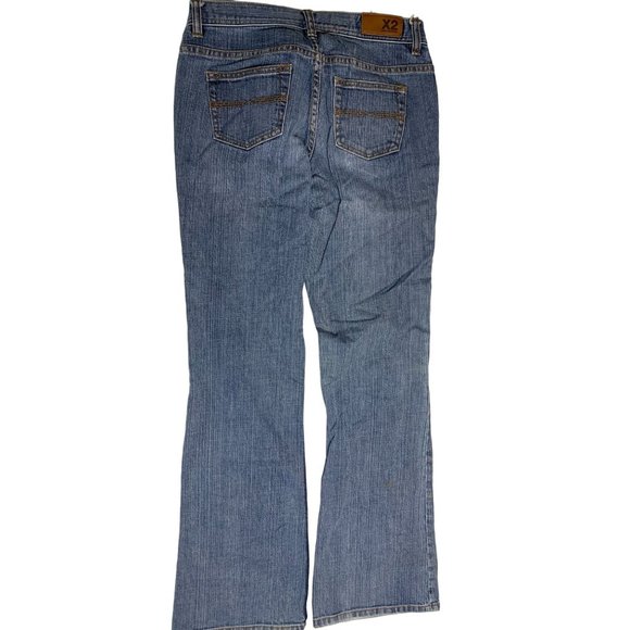 X2 Denim Labratory Womens Size 10 Flare leg Jeans Light Wash - Picture 1 of 5